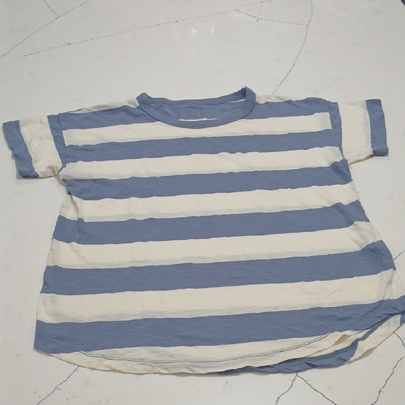 Madewell Blue Knit Top Sz Small Gentle Used - Picture 1 of 5